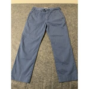 Jack Spade Pants Mens 34 Blue Chino Straight Leg Trousers Bleeker Street Cotton